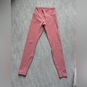 Pink lululemon leggings - only worn a few times